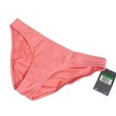 Nike  Womens  Ribbed Pink Hot Punch Bikini Bottom Swimwear Size L NEW Photo 2