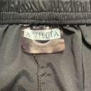 Athleta Black Athletic Gym Shorts Running Women’s Size Medium M Green Stitching Photo 3