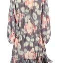 Rebecca Taylor  • Mini Dress • Floral • Medium • Long Sleeve • 100 Silk • Size 8 Photo 1