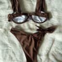 Brown bikini Photo 1