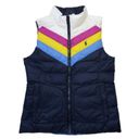 Polo NWT  Ralph Lauren Golf Retro Chevron Stripe Reversible Puffer Vest S Photo 2