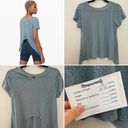 Lululemon  Loop Around Blue Fog Leopard Cheetah Tee Shirt Medium Photo 1