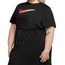 Nike  Women’s Black Sportswear Icon Clash Tunic T-Shirt Dress Size 1X Photo 0