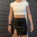 Leather Skirt Black Size XS Photo 3