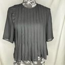 Oak + Fort  Short Sleeve Blouse with Pleats Photo 0