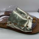 Krass&co Rag &  Fran Gold Back Strap Flat Sandal size US 8 slingback Photo 3