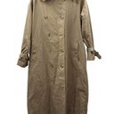 Burberry  Khaki Tan Long Sleeve Buckle Super Nova Check Trench Coat Size 14 Photo 0