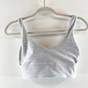 Lululemon  Align Light Support A/B Cup Yoga Reversible Sport Bra White Gray Small Photo 4