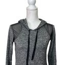 Alala  Revolve Lightweight Soft Hoodie in Gray With Mesh Detailing Size Medium. Photo 3