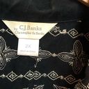 cj banks  2X black geometric design embroidered jacket Photo 4