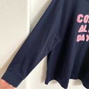 Lane Bryant  Womens Sweatshirt Blue Pink Pullover Cozy All Day Plus Size 22/24 Photo 4