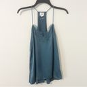 Cami NYC  SILK RACERBACK CAMISOLE IN CALYPSO Blue Size Small S Photo 1