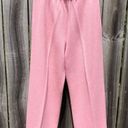 St. John  Medium Wool Drawstring Wide Leg Pants Pink Sport Pointelle Pocket Photo 2