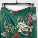 Lulus  Thriving Vibes Green Floral Print Satin Wide-Leg Pants size Medium Photo 8