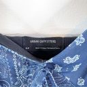 Urban Outfitters  Elodie Mesh Bandana Print Mini Dress S Blue Photo 4