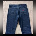 Dickies  Jeans Women’s Blue Flannel Lined Mid Rise Straight Size 10 Regular Photo 2