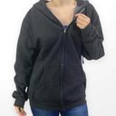 Tultex  Black Full Zip Drawstring Hooded Jacket Photo 1