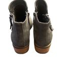 Blondo  Womens Suede Stacked Heel Side Zip Linda Waterproof Booties Gray Size 6.5 Photo 1