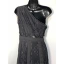 Foxiedox  Women's One Shoulder Sleeveless Juliet One Lace Gown Black Size Small Photo 3