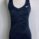 Nike  Dri Fit Blue & Black Athletic Exercise Running Razorback Tank XS Photo 0