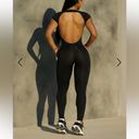 Bombshell sportswear Open Back Tee Bodysuit, Black Photo 3