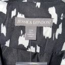 Jessica London  BLACK WITH WHITE COW PRINT SPECKLES 12W TALL Photo 3