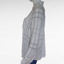 Romeo + Juliet Couture  White Gray Plaid Flannel Size Medium Photo 2