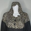 Lane Bryant  Sweater Womens 18/20 Black Leopard Print Poncho Hood Casual Comfy Photo 5