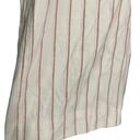 J.Jill  Linen Stretch Womens Jenna Striped Belted Wide Leg Crop Pants Ivory Photo 6