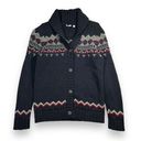 Uniqlo ‎ Wool Blend Fairisle Cardigan Sweater Womens Large Photo 0