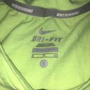 Nike  Dri-fit RUN Sleeveless Tank Top Lime Green Women's Size Small Photo 4