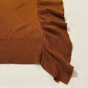 cupio Women's  Brown Ruffle Sweater Size Large Photo 8