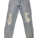 Ymi  Women's Jeans Sz 5 Light Wash Distressed Boyfriend Mid Rise Photo 4