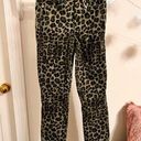 Good American NWOT  Good Waist Sage Leopard Cropped Jeans Photo 0