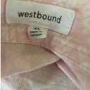 Westbound  Women Linen Blend Top XL Ombre Pink Square Neck Flowy Boho Festival Photo 1