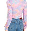 Beach Riot NWT  x LoveShackFancy Collab Marley Cotton Candy Knotted Crop Top sz L Photo 1