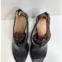 Jack Rogers  Booties Womens Size 5.5 Black Leather Tinsley Open Toe Block Heel Photo 7