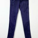 Tripp NYC Vintage Y2K  Dark Purple & Black Wash Low Rise Skinny Jeans Size 0 Photo 0