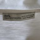 ZARA  Basic Collection White TShirt Ruffle Sleeves Photo 5