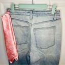 Juicy Couture  Malibu Dip Dye Wide Flate Leg Jeans Bright Blue Ombre 28 NWT Photo 5