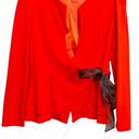 BCBG Max Azria Faux Wrap Orange Blazer jacket Photo 1