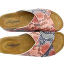 Free People  Sidelines Flatform Sandals Candy Snake Blue Pink Women’s Size 9 US Photo 3