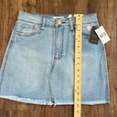 sts blue  NWT Emily Denim Jean Mini Skirt Raw Hem Women’s 28 NEW Photo 5