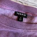 Torrid Womens Sweater 4 Plus Old English Floral Love Sweatshirt Cottagecore Photo 8