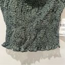 Ten Sixty Sherman NWT  shirt Nordstrom Small Green Crop Lace STRETCHY NEW Photo 2