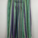 Coldwater Creek Coldwater‎ Creek Midi Skirt M Striped Pintuck Multicolor Green Purple Retro New Photo 11