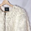 Cotton On  Off White Faux Fur Full Zip Jacket S Photo 2