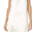 Kensie  Crinkled Satin Gigi Neckline Dress Beige Photo 1