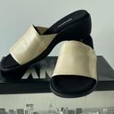 DKNY  Cream and Black Platform Sandals Photo 0