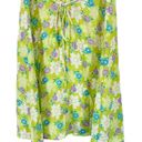 Vintage Stella USA 90s Mini Dress Size Medium Floral Y2K Green Photo 5